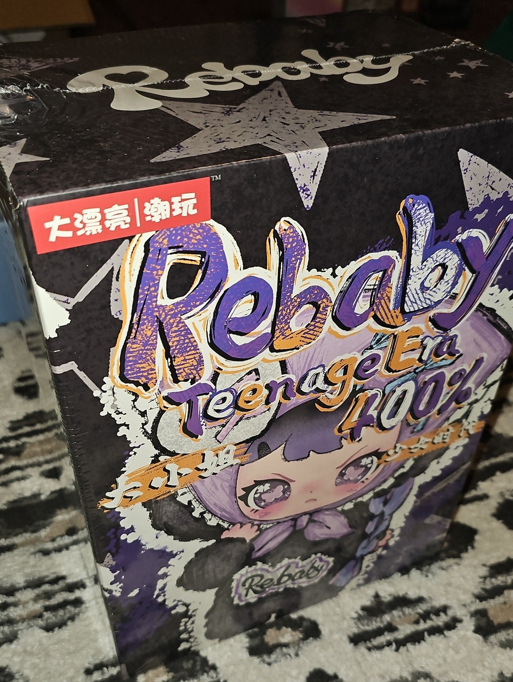 Rebaby 400% Teenage Era Big Blind Box Plush New Collectible